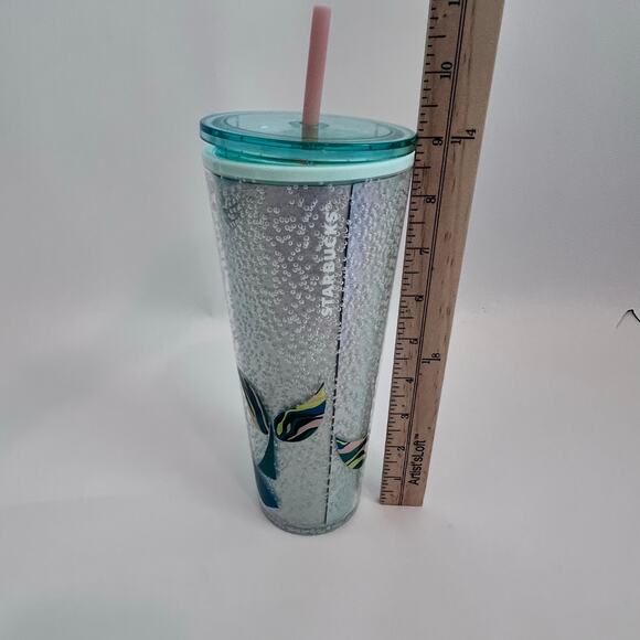 STARBUCKS 2024 ANNIVERSARY MINT GREEN BUBBLESEED SIREN TUMBLER VENTI 24OZ NEW - Picture 2 of 10